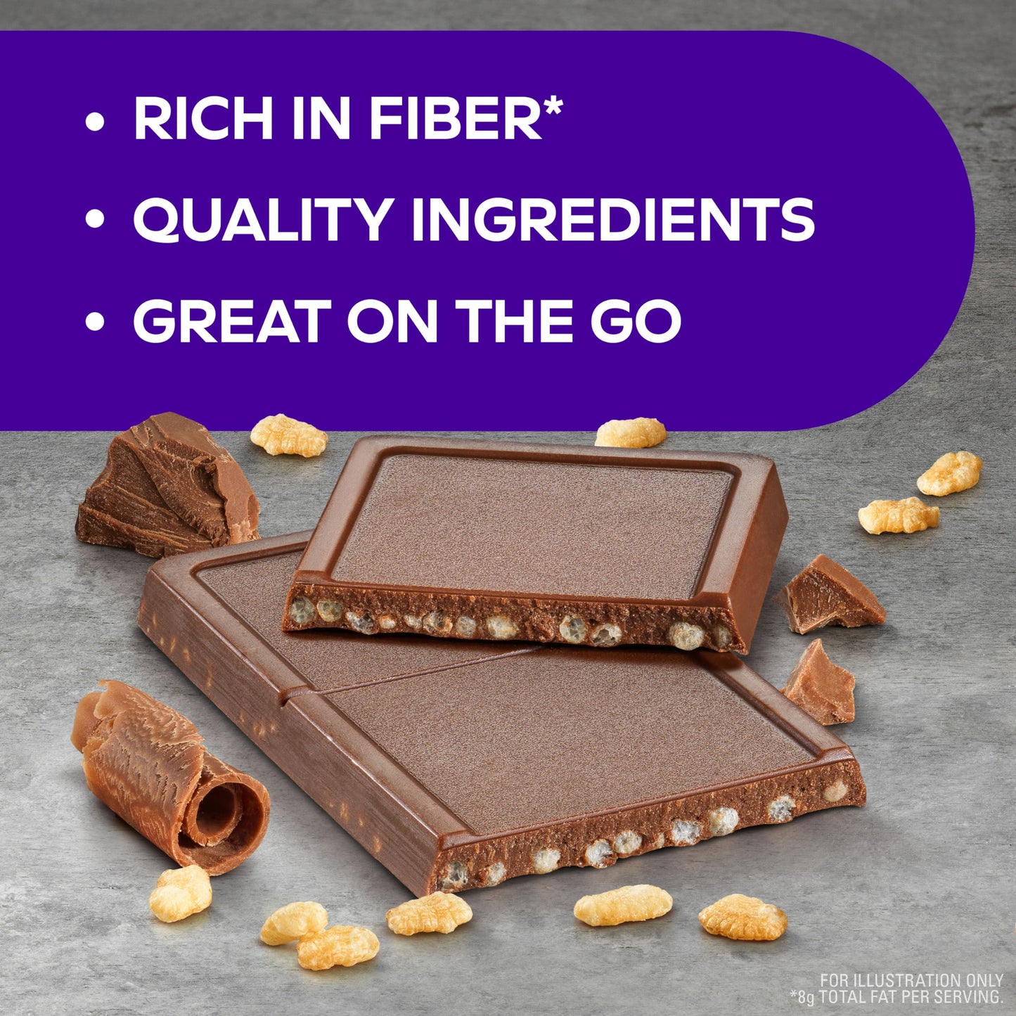 Atkins Crunchalicious Bar, 1g Net Carbs, 1g Sugar, Good Source of Fiber, Keto Friendly, 16 Count