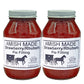 Amish Pie Filling Strawberry/Rhubarb And Topping - Two 32 Oz Jars