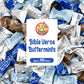 Bible Verse Buttermints 100 Count - Soft Butter Mints Individually Wrapped After Dinner Mint, Christian Scripture Candy, Thank Y