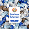 Bible Verse Buttermints 100 Count - Soft Butter Mints Individually Wrapped After Dinner Mint, Christian Scripture Candy, Thank Y