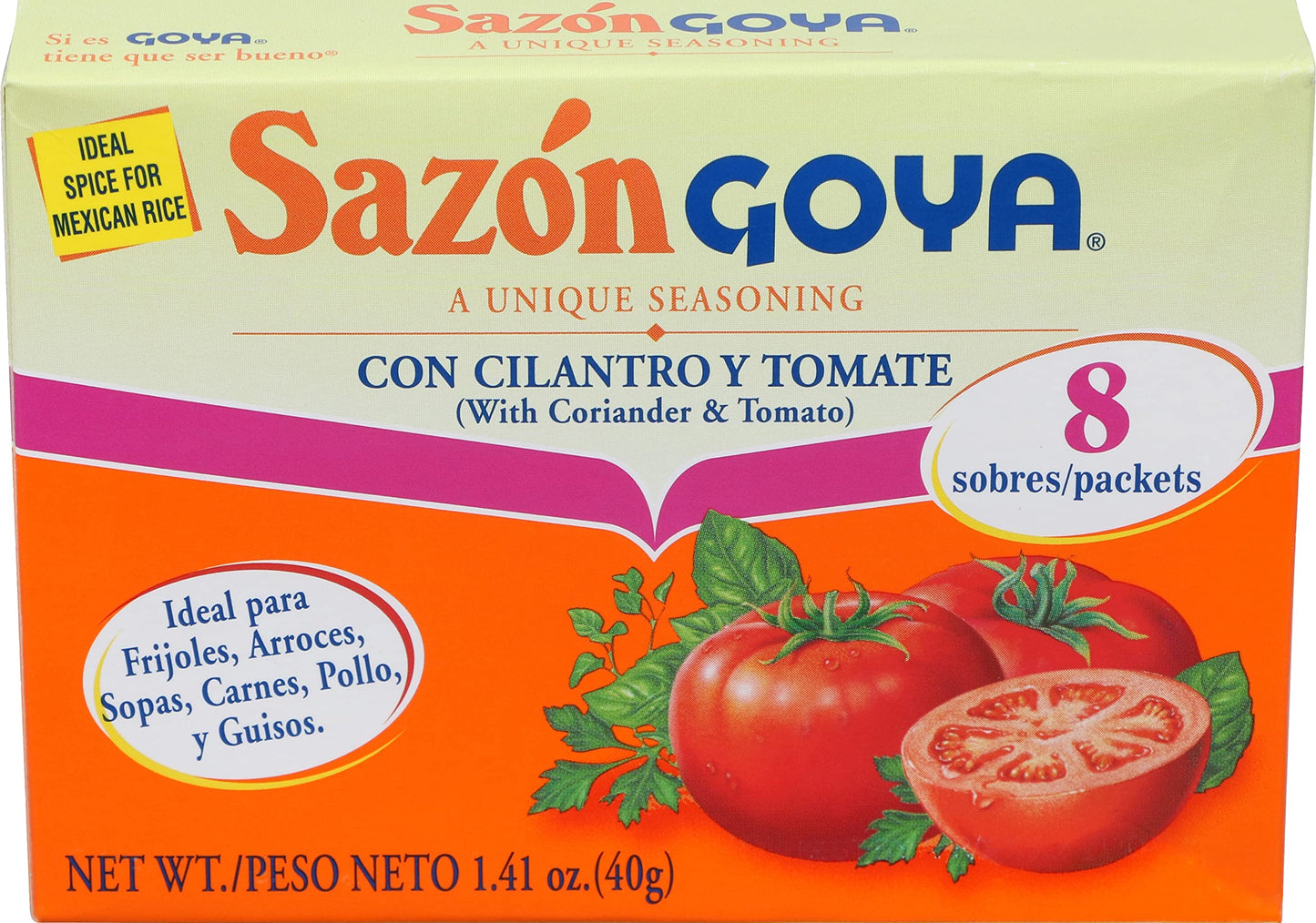 Goya Sazon with Cilantro & Tomato - 1.41 oz.