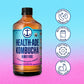 Health-Ade Organic Kombucha Tea, Bubbly Rose, 12-Pack (16 Fl Oz Bottles), Non-GMO, Vegan, Gluten-Free, Fermented Drink with Livi