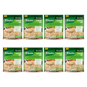Knorr Rice Sides Cilantro Lime Rice 8 Ct For A Delicious + Quick Side Dish, With 100% U.S. Grown Rice + No Artificial Flavors Or Preservatives, 5.5 Oz