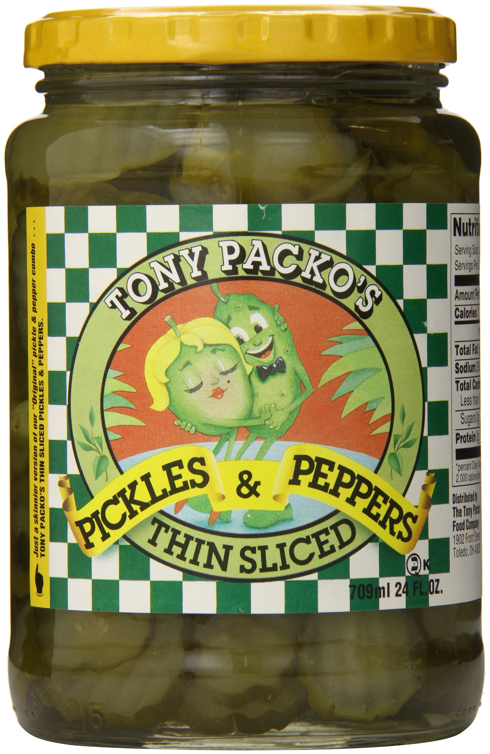Tony Packo Thin Sliced Pickles And Peppers, 24 Ounce