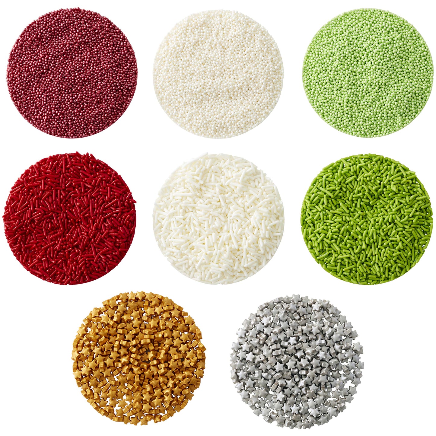 Christmas Sprinkles Dessert Decorating Set, 8-Piece