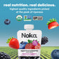 Noka Organic Superfood Smoothie Pouches - Super Berry - Immune Support with Elderberry, Vitamin C & Plant Protein, Organic Healt