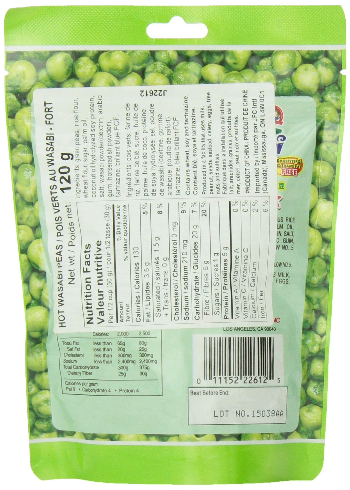 Hapi Wasabi Coated Green Peas, 4.23 Oz
