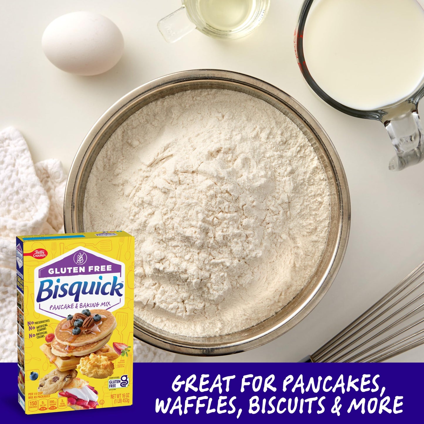 Betty Crocker Bisquick, Gluten Free Pancake And Baking Mix, 16 Oz (Pack Of 6)