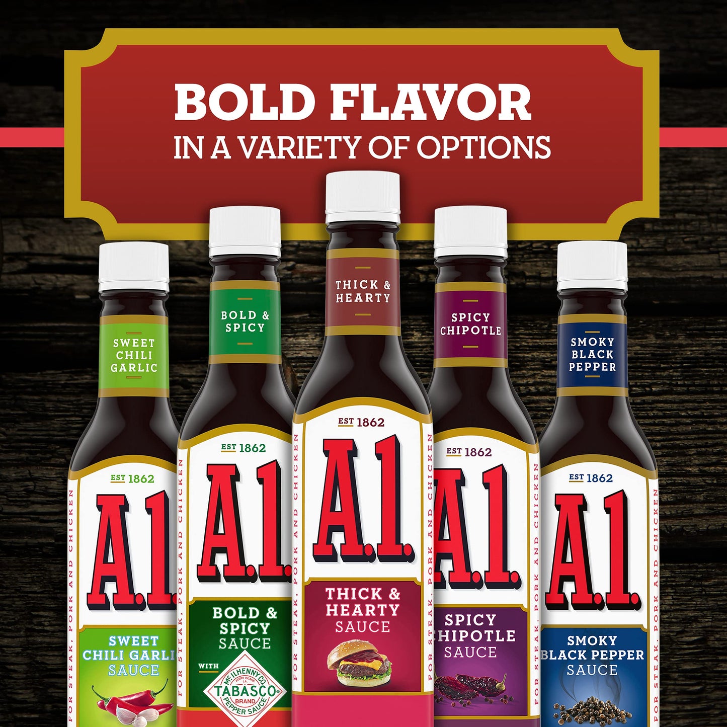 A.1. Thick & Hearty Sauce (10 Oz Bottle)