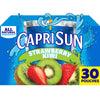Capri Sun Strawberry Kiwi Naturally Flavored with other natural flavor Juice Drink Blend, 30 ct Box, 6 fl oz Pouches