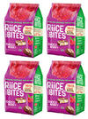 RiiCE THE BITES Puffed Brown Rice Bites Pack of 4 - Kosher, Vegan, Non-GMO, Chocolate Coated Gluten-Free, Nut-Free Snack Bites -