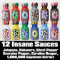ASS KICKIN Hot Sauce  card-style Game - 12 Bottles - Spicy Challenge Gift Set - Pure Bred Idiot Model