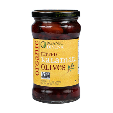 Divina Organic Pitted Green Olives, 5.3 Oz