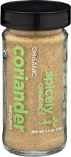 Spicely Organic Coriander Powder 1.40 Ounce Jar Certified Gluten Free