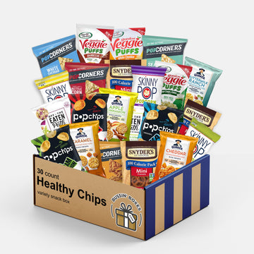 Healthy Snacks Variety Pack (30 Items) Bulk Assortment Of Healthy Chips, Popcorn & Crisps