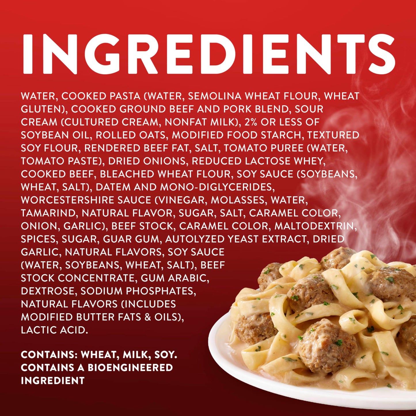 Stouffers Swedish Meatballs, Single Serve, Frozen Pasta, Oven or Microwave Dinner, Single Frozen Meals
