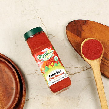 Rani Organic Extra Hot Chilli Powder (Hot Mirchi Ground) 16Oz (1Lb) 454G Pet Jar ~ All Natural | Vegan | Gluten Friendly | Non-G