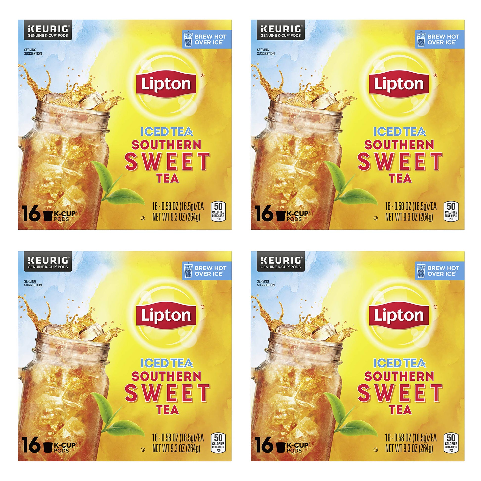 Lipton Iced Tea 16 Count Pack of 4