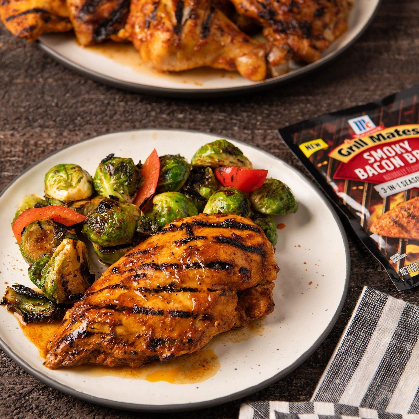 Mccormick Grill Mates Smoky Bacon Bbq 3-In-1 Seasoning Mix, 1 Oz (Pack Of 12)