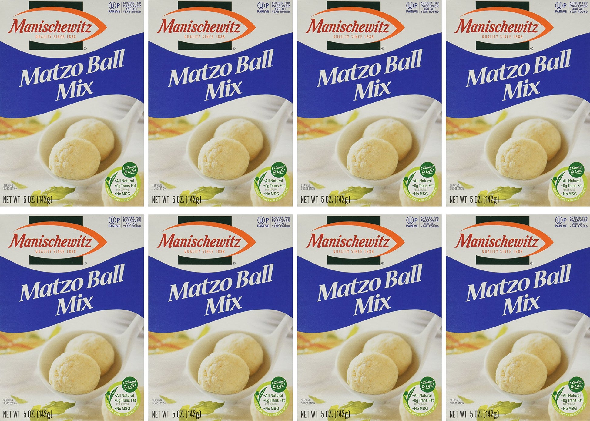 Manischewitz Kosher For Passover Matzo Ball Mix, 5-Ounce Boxes (Pack Of 8)