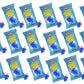 Hanukkah Dreidels Jewel Pop Ring Shape Candy - Blue Raspberry 18 Count Individually Wrapped Dreidel - Hanukah Decorations Kosher Candy Party Favor For Kids - Chanukah Gift Bags