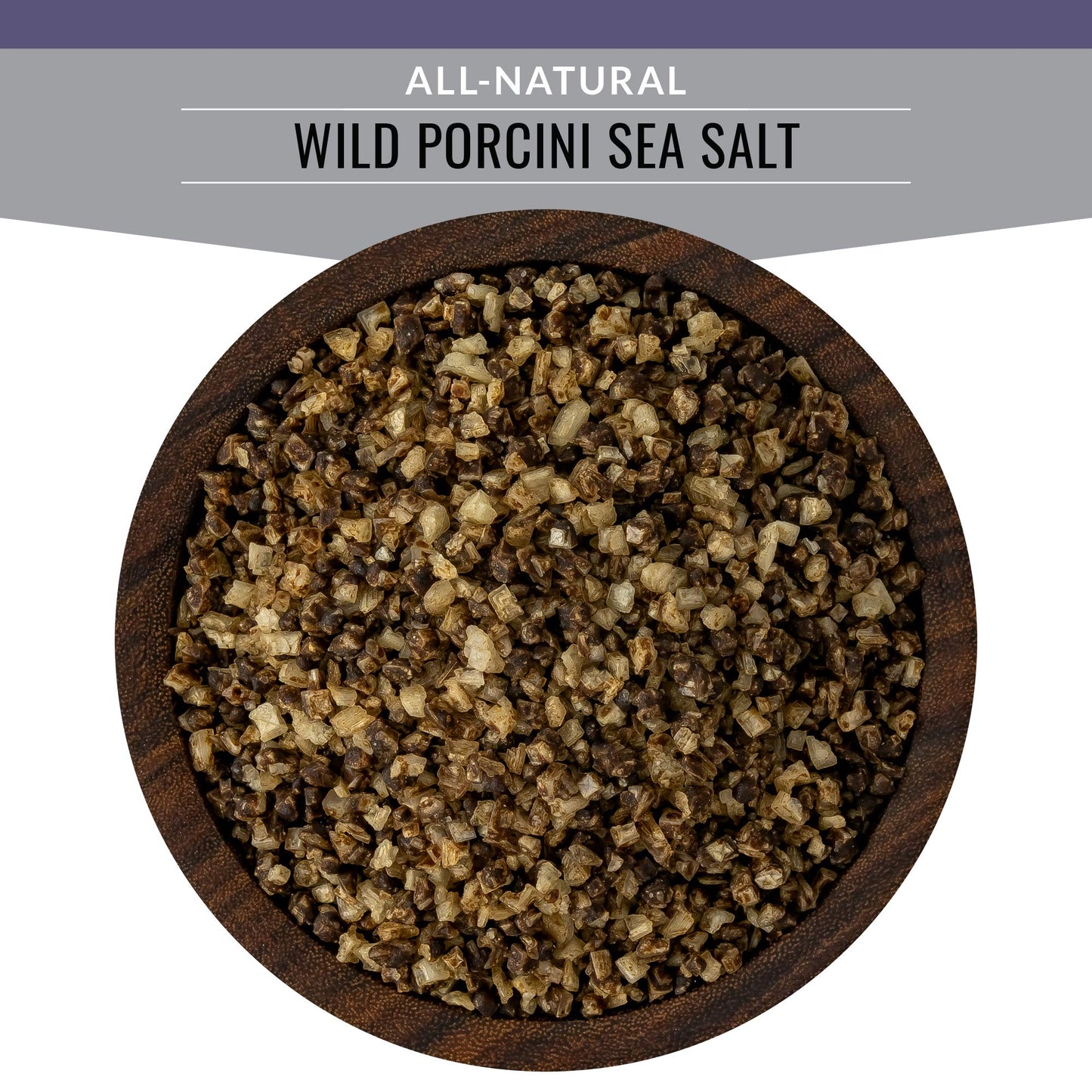 SaltWorks Artisan Salt Fusion Wild Porcini Sea Salt, 4 Ounce Zip-Top Pouch, Light to Dark Brown Crystals