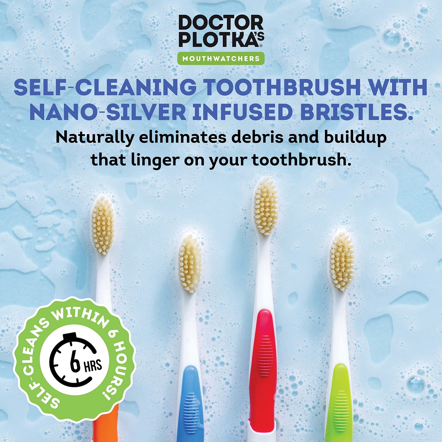 Mouthwatchers Dr Plotkas Extra Soft Bristle Flossing Toothbrush Manual Soft Toothbrush For Adults  Ultra Clean Nano Toothbrush