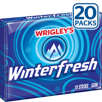 Extra Wrigley'S Winterfresh Gum, 15-Stick Slim Packs (Pack Of 20)