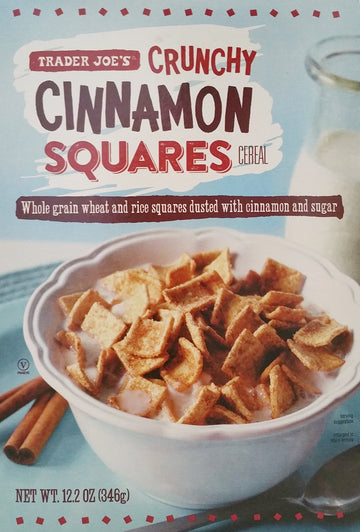 Trader Joeas - Crunchy Cinnamon Squares Cereal - Net Wt. 12.2 Oz (346G)