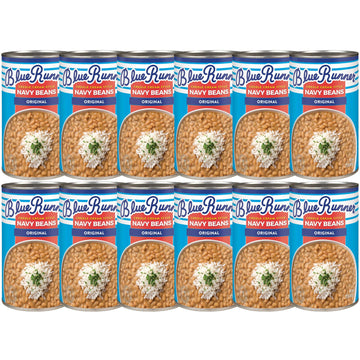 Blue Runner Creole Cream Style Navy Beans 27 Ounce (Pack of 12)