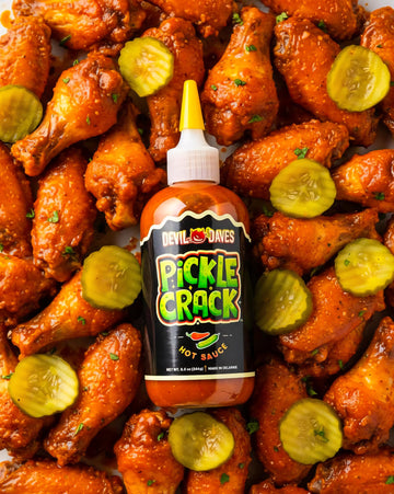 Dill Pickle Hot Sauce - Pickle  | Aged Cayanne Pepper - Zesty Tangy Perfectly Seasoned - Flavor Forward - 9.6 OZ Squeeze bottle | Goes on Anything - Medium heat smooth texture