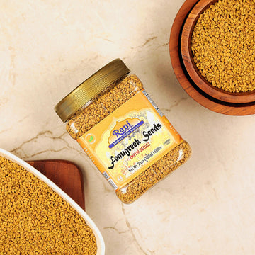 Rani Fenugreek (Methi) Seeds Whole 25Oz (1.56Lbs) 708G Pet Jar, Trigonella Foenum Graecum ~ All Natural | Vegan | Gluten Friendly | Non-Gmo | Kosher | Indian Origin, Used In Cooking & Ayurvedic Spice