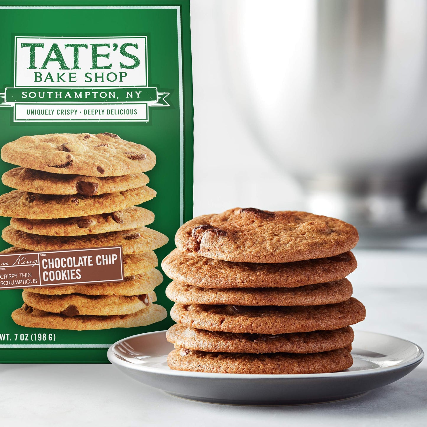 Tate'S Bake Shop Chocolate Chip Cookies, 4 - 7 Oz Bags