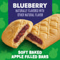 Motts Soft Baked Apple Filled Bars, Blueberry Flavor Snacks, Made with Real Fruit, 5 Ct, 6.55 oz
