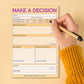 Knock Knock Make A Decision Pad, Checklist Funny Office Notepads (Pastel Version), 6 X 9-Inches