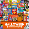 Halloween Candy Care Package Gift (50Ct) Snacks Box Basket Candies Kids Children 18+ Uses Cookies Food Variety Pack Bundle Mixed Bulk Sampler Girls Boys Guys Men Women Boyfriend Girlfriend College Student