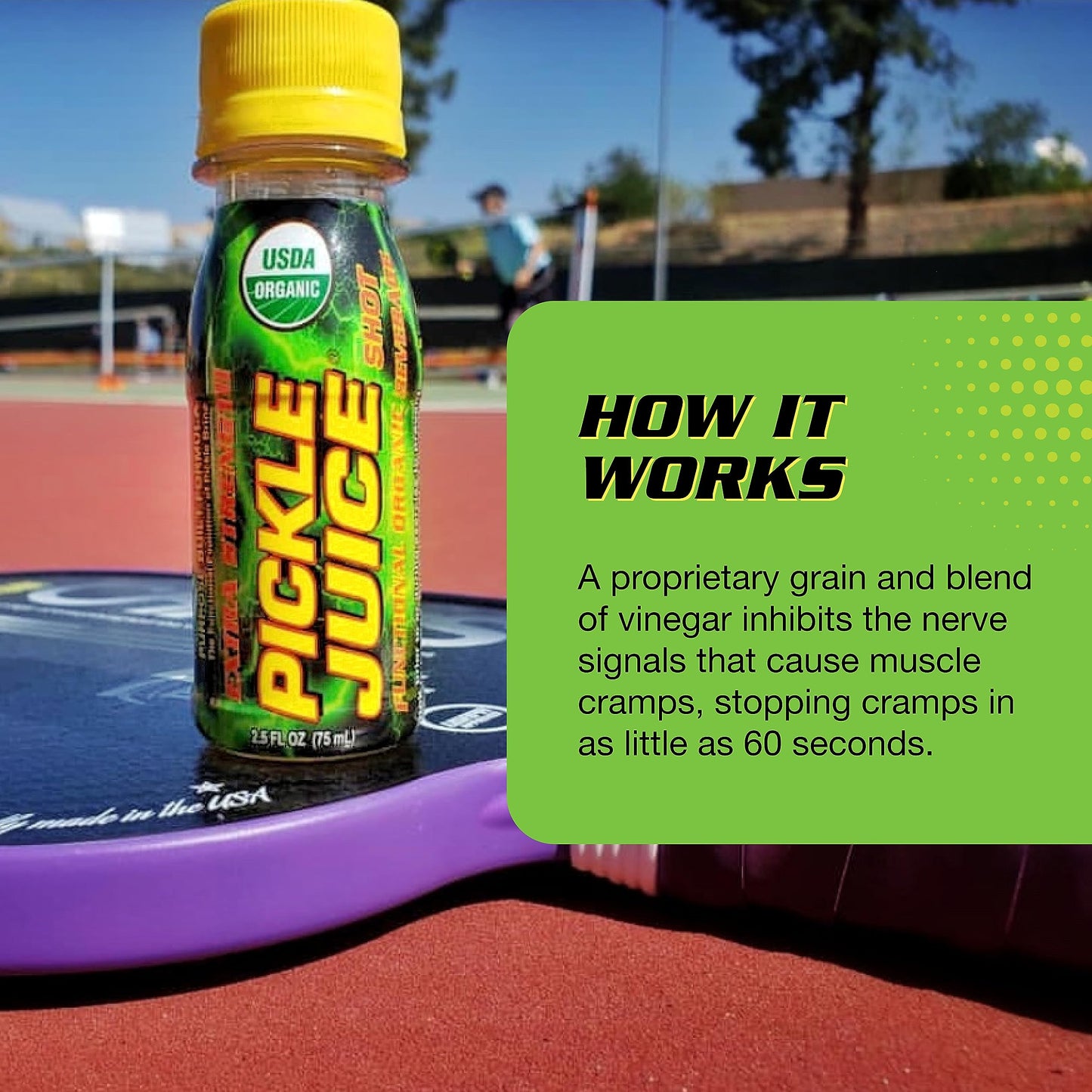 Pickle Juice Sports Drink Shots - Extra Strength Electrolyte Shots, 2.5 oz, Pack of 48, Transparent