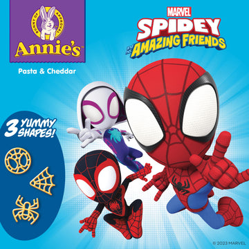 Annie'S Marvel Spidey And His Amazing Friends Macaroni And Cheese, Microwavable Pasta And Cheddar, 4 Cups, 7.48 Oz