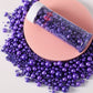 Kasvan Purple Pearl Sugar Sprinkles - Edible Candy Pearls 130G/4.58 Oz, Mix Size, Baking Cake Decorations, Ice Cream Toppings An