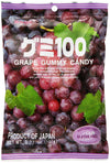 Japanese Fruit Gummy Candy From Kasugai - Grape - 107G