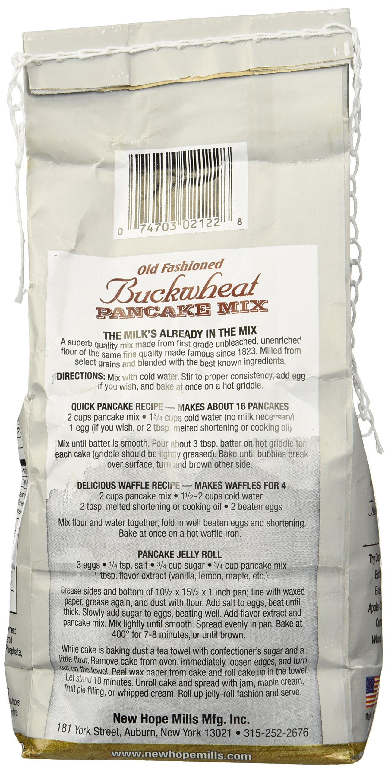 New Hope Mills Old Fashioned Buckwheat Pancake Mix, 32 Ounce, Pack of 1