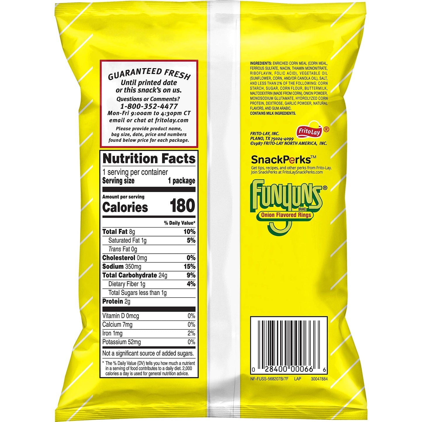 Funyuns Onion Flavored Rings, Original, 1.25 Ounce (Pack Of 64)