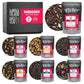 Tiesta Tea Energizer Tea Sampler Set - 7 Resealable Pouches, High Caffeine Hot & Iced Black Tea, Model 800022