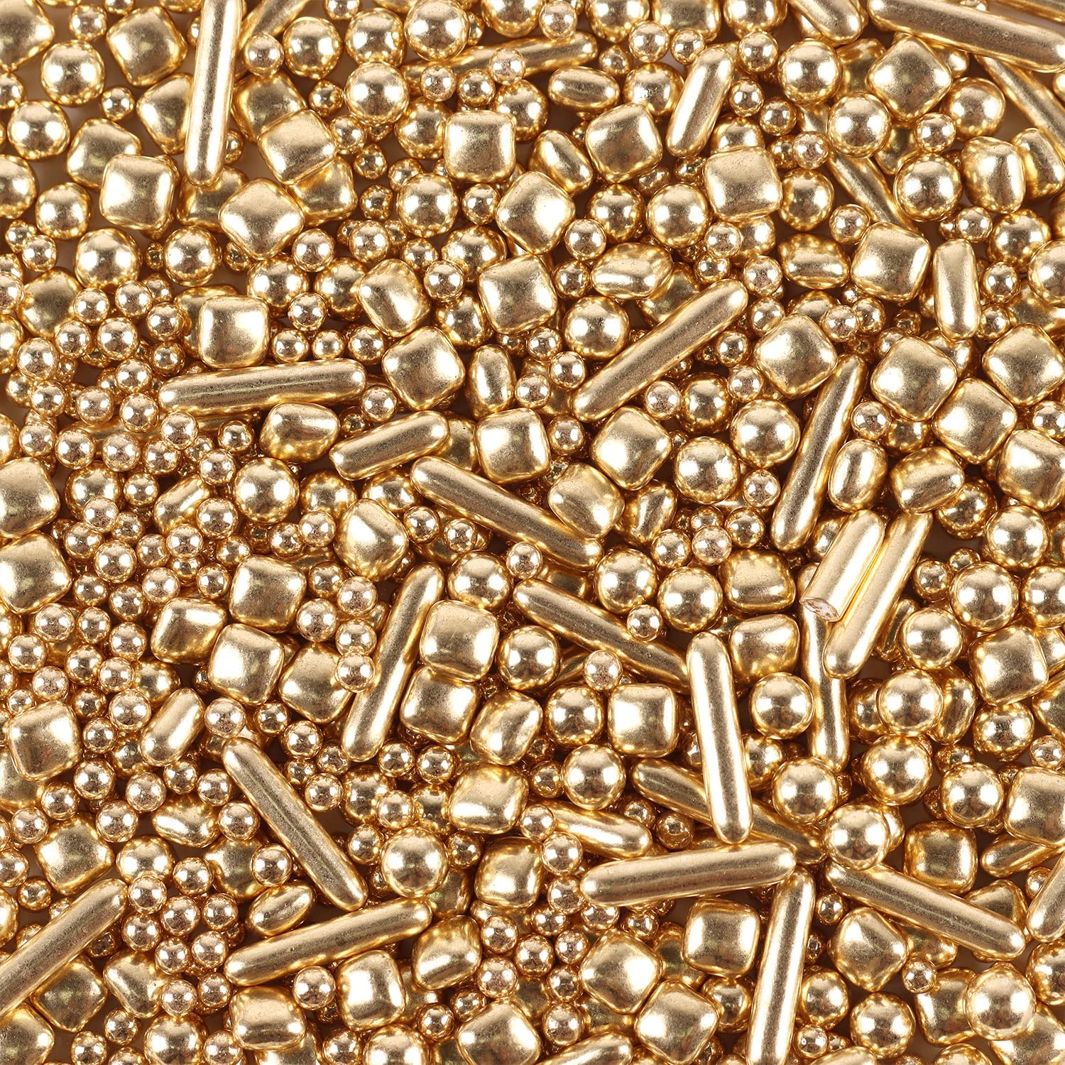 Cobakey Gold Sprinkles for Cake Decorating, 7 Ounces, Perfect for Cupcakes, Cookies, Ice Cream, Weddings, New Year’s Eve