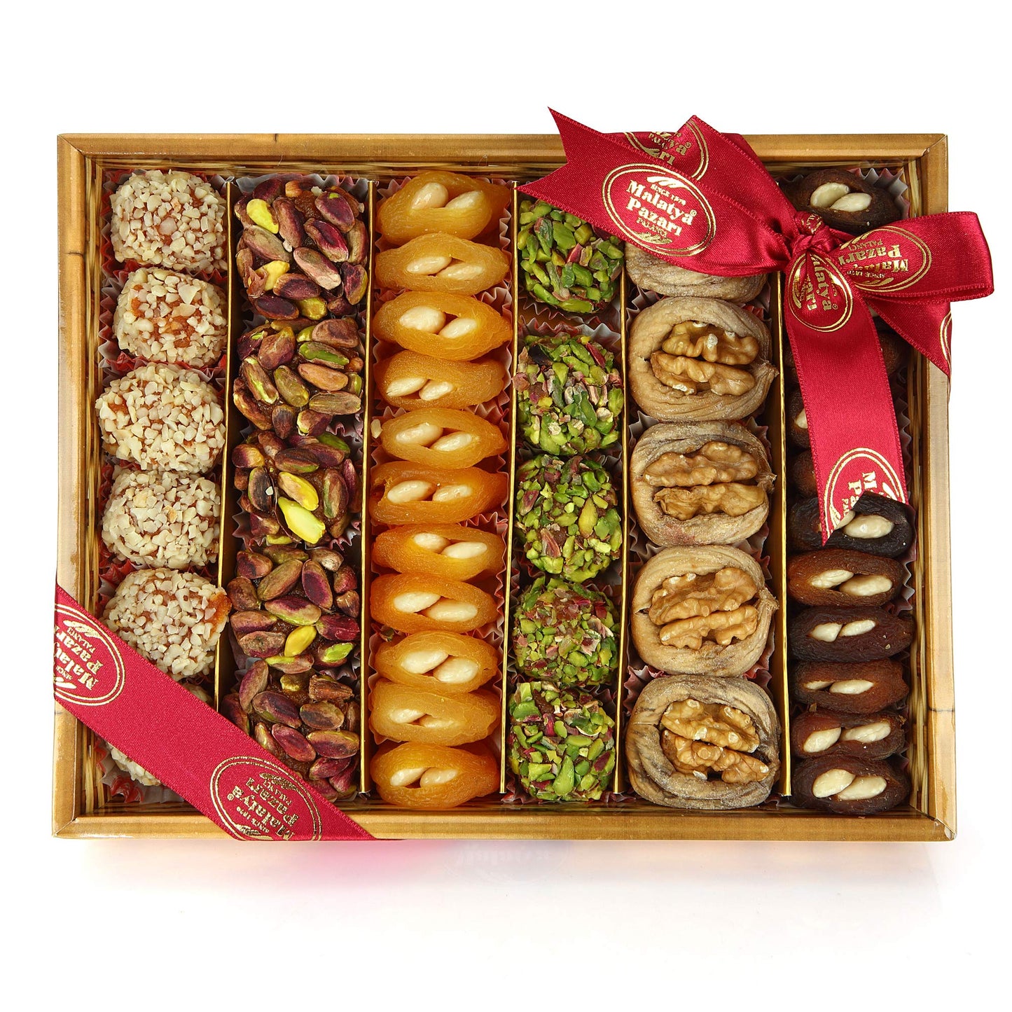 Premium Natural Dried Fruits And Nuts Basket Gourmet Snack Arrangement For Gift And You (800 Gr/28.2 Oz)