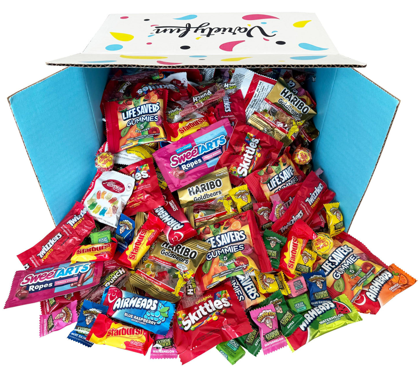 Halloween Bulk Assorted Fruit Candy - Starburst, Skittles, Gummy Life Savers, Air Heads, Jolly Rancher, Sour Punch, Haribo Gold-