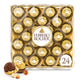 Ferrero Rocher, 24 Count, Gourmet Milk Chocolate Hazelnut, Chocolate Gift Box, Individually Wrapped, 10.6 Oz