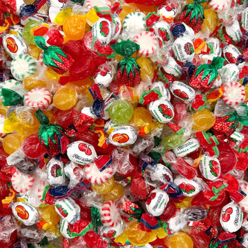 Old-Fashioned Hard Candy Assortment - 2 Pound Bulk Pack (About 130 Count) - Starlights, Butterscotch, Cinnamon, Fruit Filled