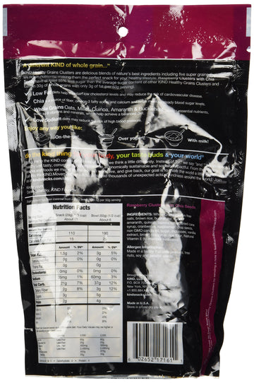 Kind Healthy Grains Raspberry Clusters With Chia Seeds, 11 Oz
