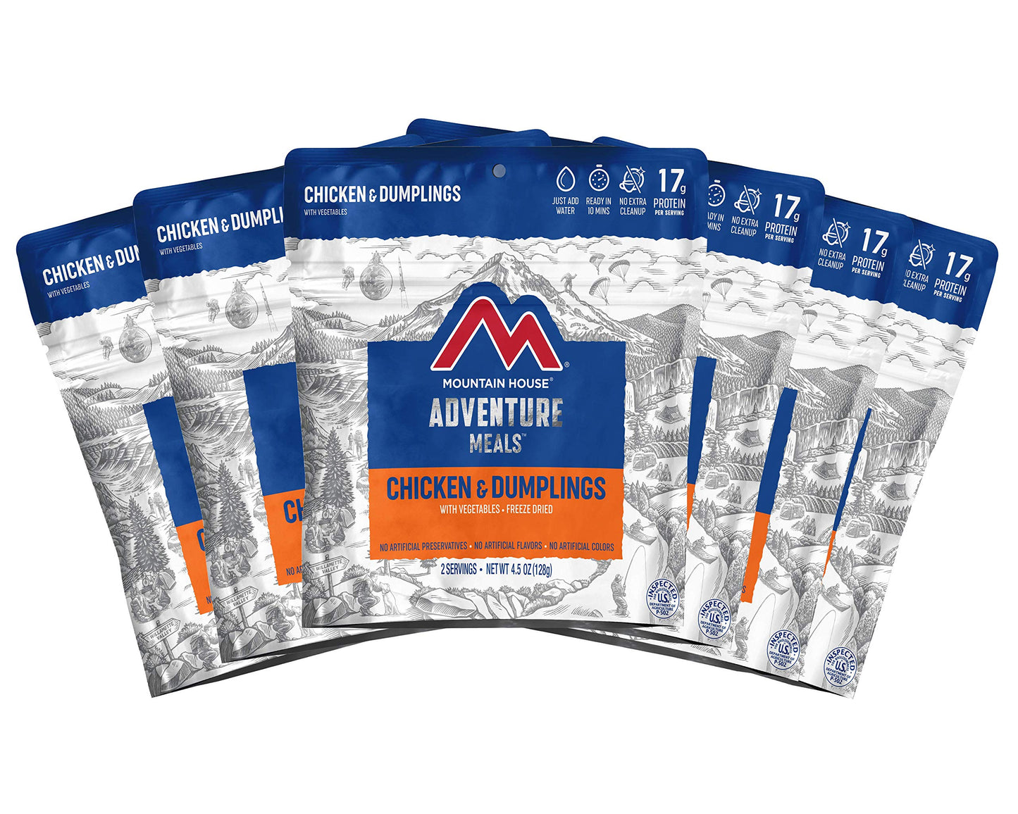 Mountain House Chicken & Dumplings | Freeze Dried Backpacking & Camping Food |6-Pack